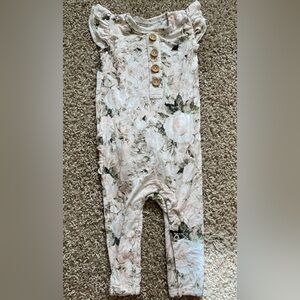 Baby girl Little Bum Bums bamboo romper